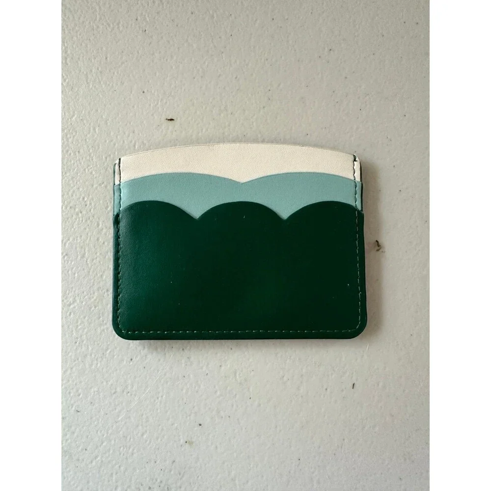 Kate Spade Gemma Cloud Mist Smooth Leather Small Dual-Sided Slim Card Holder